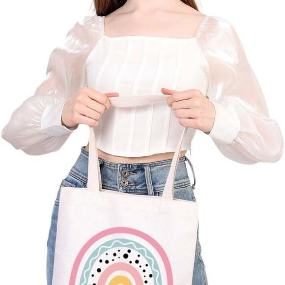 Deaf Education Tote Bag Canvas D/HH Teacher Gift ASL SPED Travel - Picture 7 of 7